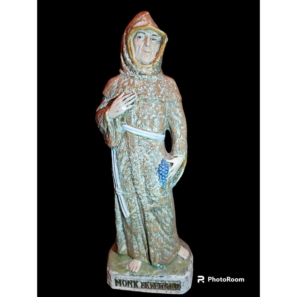 Monk Figurine Ekkehard Capodimonte Ceramic  1983‎ Made In ITALY